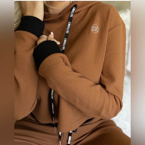 Salty Honey CHOSEN COMFORT ZONE LOUNGE SET in Rust ~ Medium - Picture 2 of 14